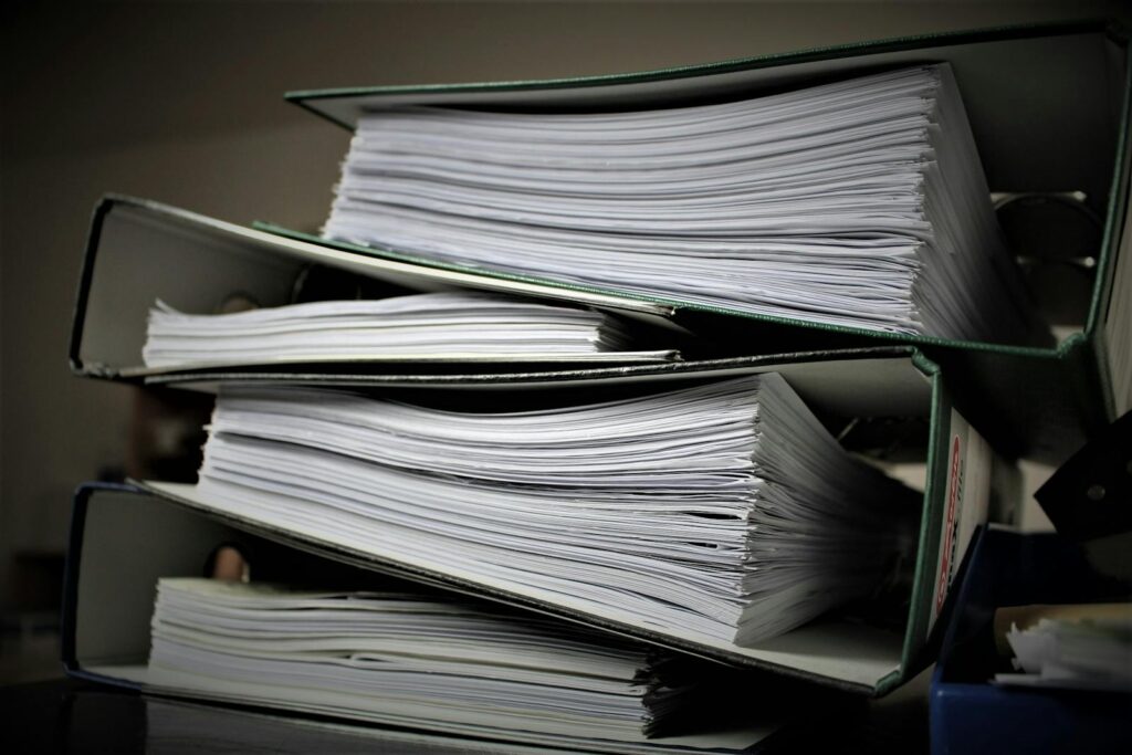 Een logische opbergplek voor paperassen, eenvoudig systeem